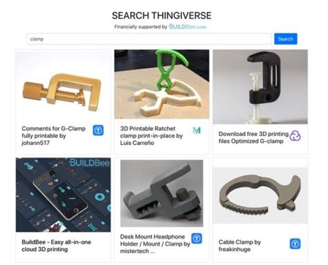 Has Makes. . Www thingiverse com search